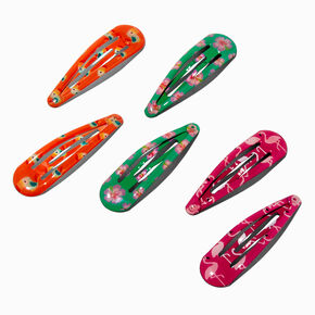 Claire&#39;s Club Summer Printed Snap Hair Clips - 6 Pack,