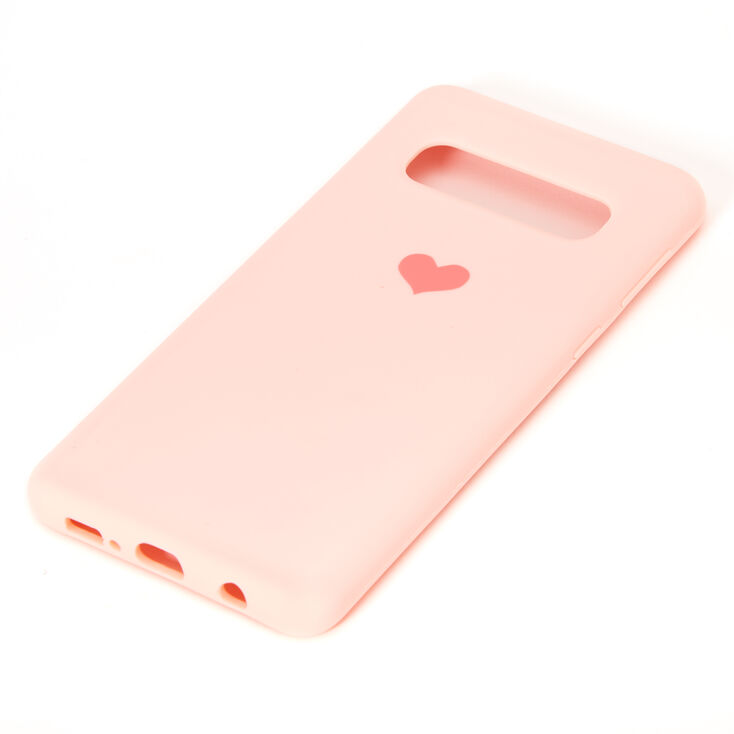 Coque de portable c&oelig;ur rose - Compatible avec Samsung Galaxy&nbsp;S10,