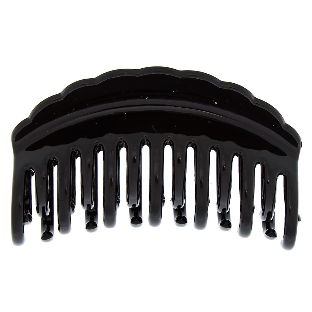 Medium Double Tooth Hair Claw - Black,