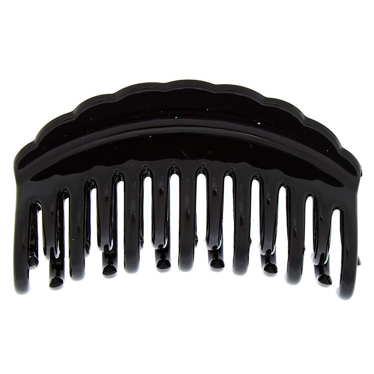 Medium Double Tooth Hair Claw - Black,
