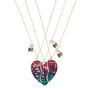 Colliers Best Friends &agrave; pendentif c&oelig;ur paillet&eacute; d&eacute;grad&eacute; - Lot de 3,