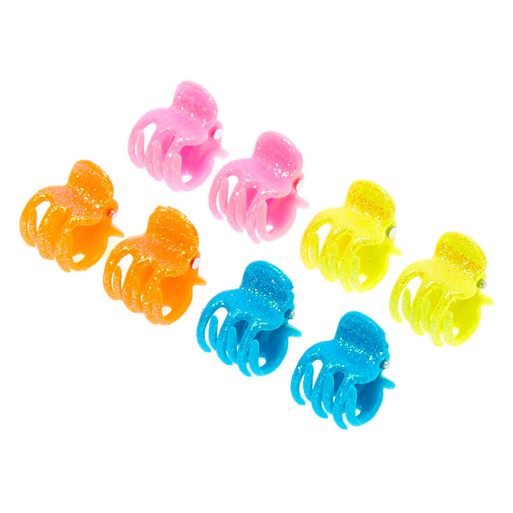 Claire's Pinces à cheveux paillettes fluo Club Claire's - Lot de 8