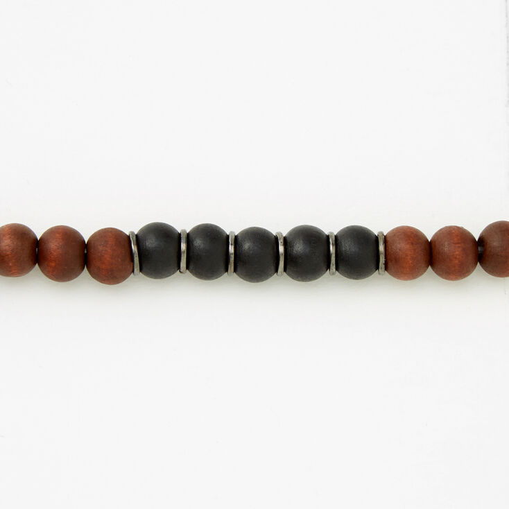 Classic Stretch Bracelet - Black &amp; Brown,