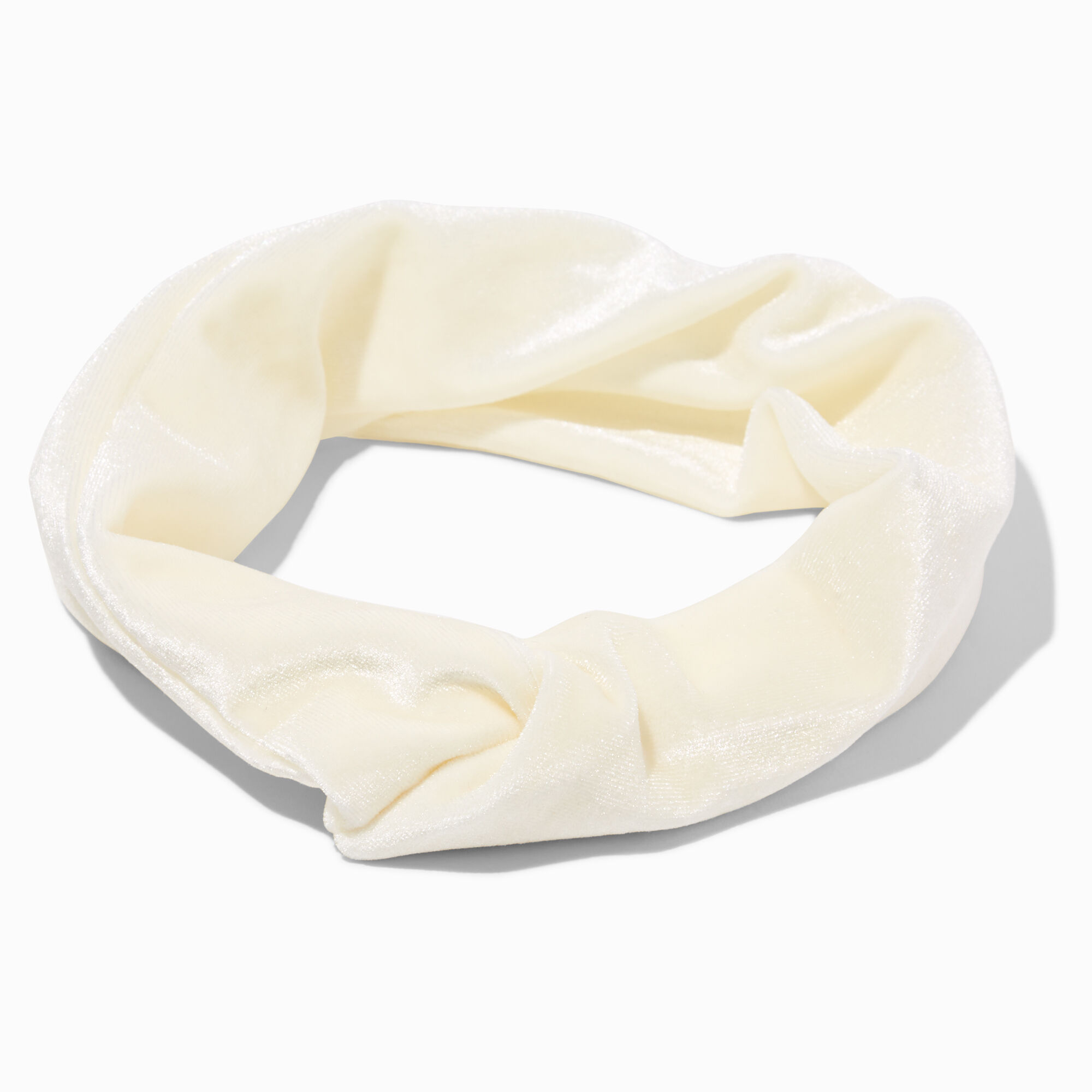 View Claires Velvet Twisted Headwrap Ivory information