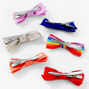 Barrettes &agrave; n&oelig;ud arc-en-ciel, paillettes et couleurs unies Claire&#39;s&nbsp;Club - Lot de 6,