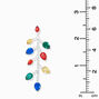 Gemstone Christmas Lights 2.5&quot; Linear Drop Earrings,