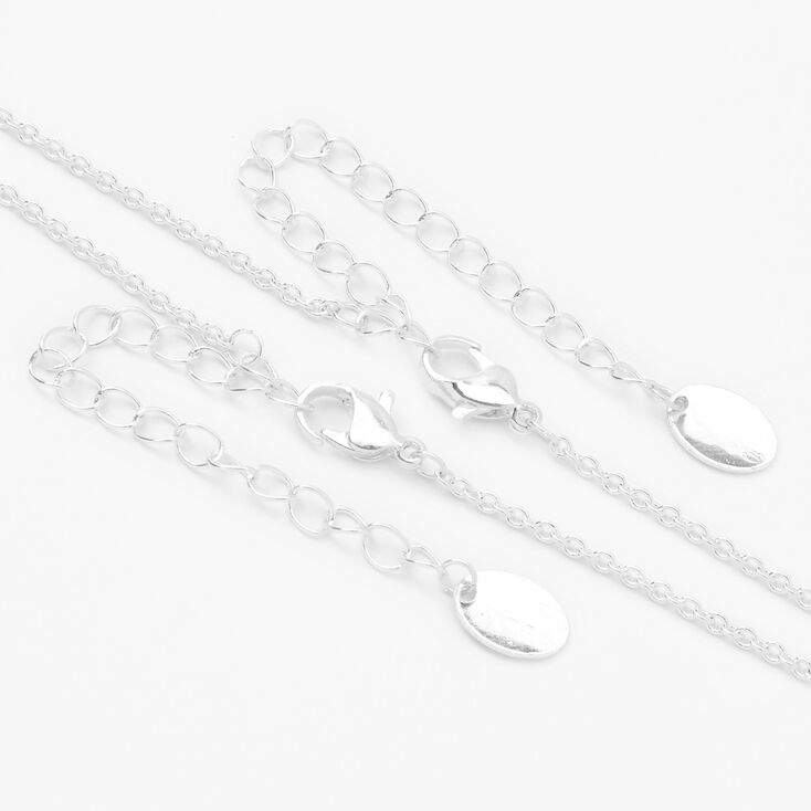 Colliers &agrave; pendentif Membre de l&rsquo;&eacute;quipage Imposteur best friends couleur argent&eacute;e - Lot de 2,