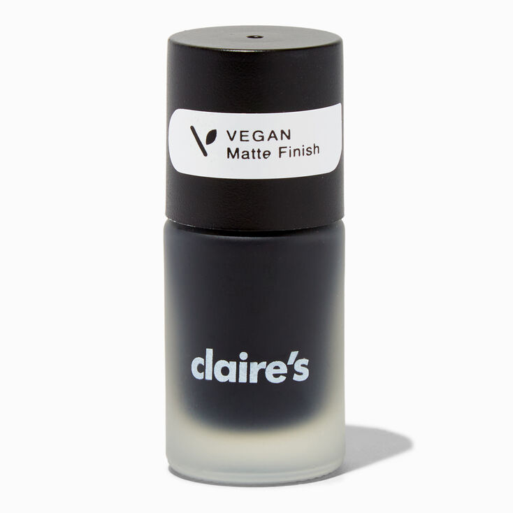 Vegan Matte Effect Nail Polish - Black,