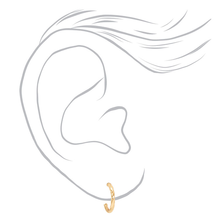 Gold-tone Daisies Mixed Earrings Set - 9 Pack,