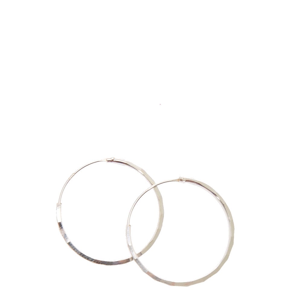 Endless loop outlet closure earrings