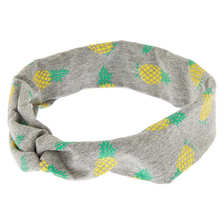 Claire's Bandeau à imprimé ananas jaune