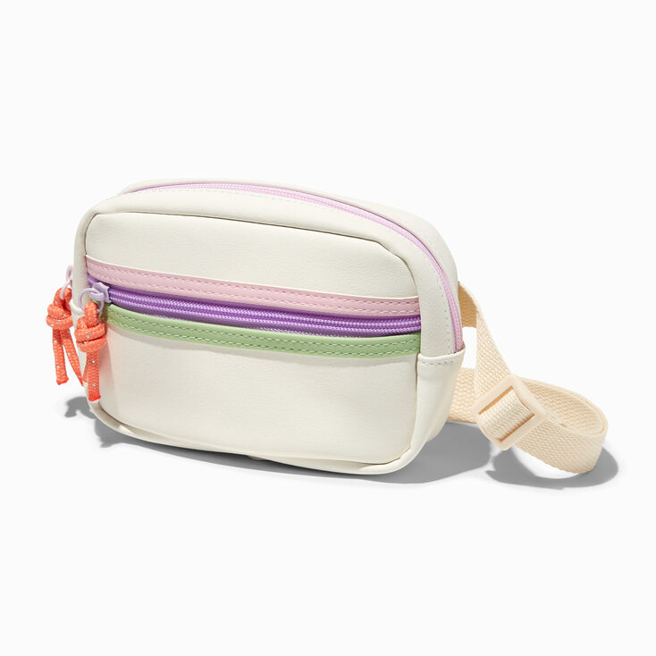 Neutral Colorblock Mini Backpack | Claire's US