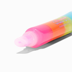 Rainbow Stacked Lip Gloss Tube,