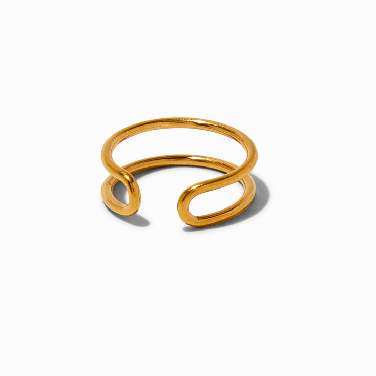 Gold-tone Stainless Steel Basic Toe Ring,