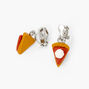 Pumpkin Pie Clip on Drop Earrings,