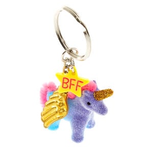 Ombre Flying Unicorn Best Friends Keychains - 3 Pack,