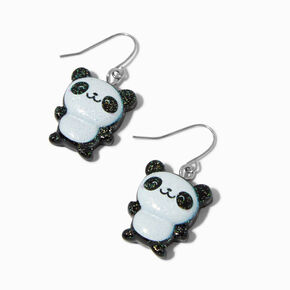 Glitter Panda 1.5&quot; Drop Earrings,