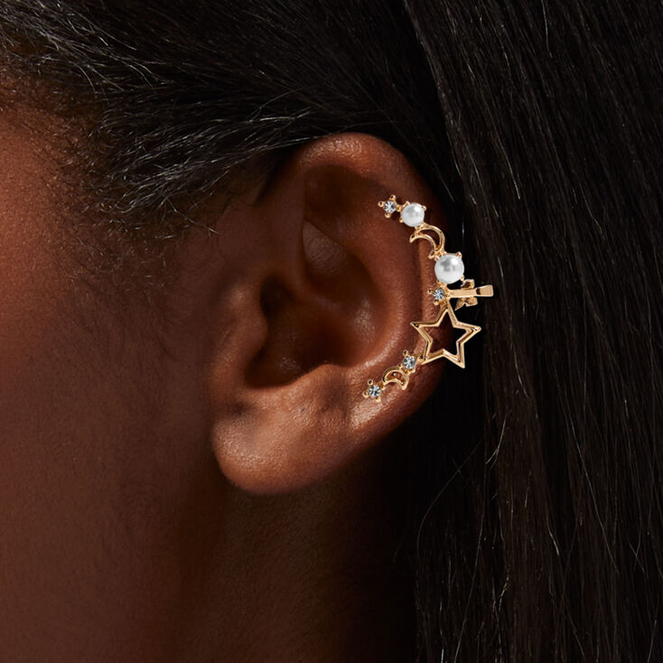 Gold Celestial Ear Cuff,