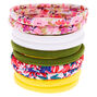 Spring Floral Rolled Hair Bobbles - 10 Pack,