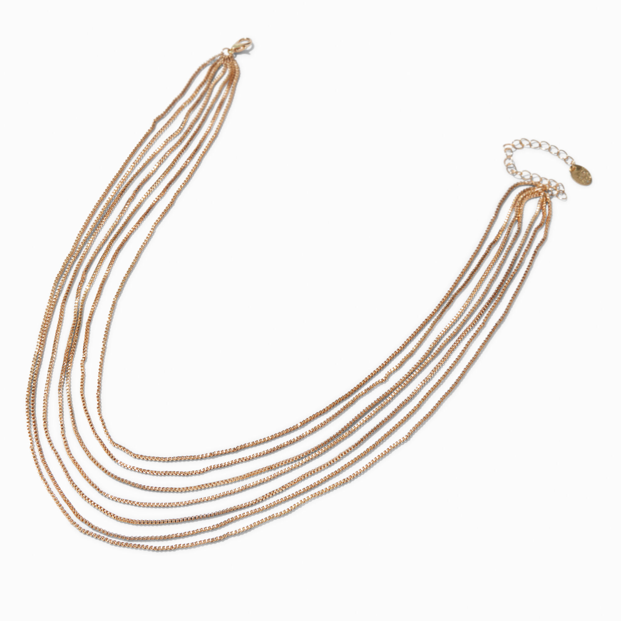 Gold-tone 7-Chain Necklace,