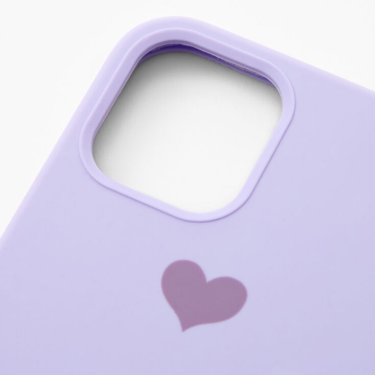 Lavender Heart Phone Case - Fits iPhone 12/12 Pro,