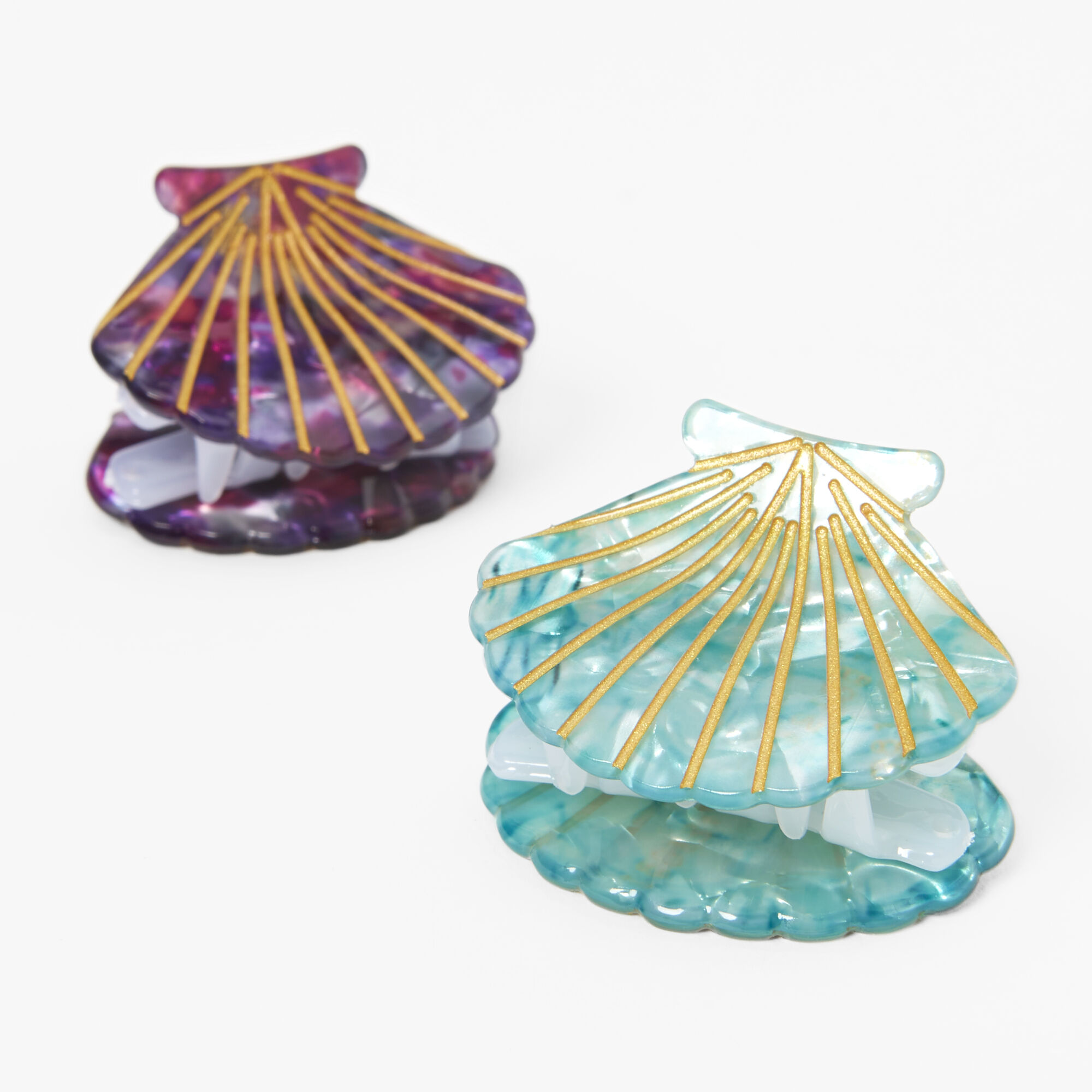 Medium Seashell Hair Claws - 2 Pack | Claire's US