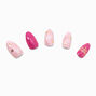 Pink Status Stiletto Vegan Faux Nail Set - 24 Pack,