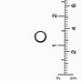 C LUXE by Claire&#39;s Black Titanium 8mm Clicker Hoop Earrings,
