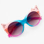 Claire&#39;s Club Pink Glitter Cat Sunglasses,