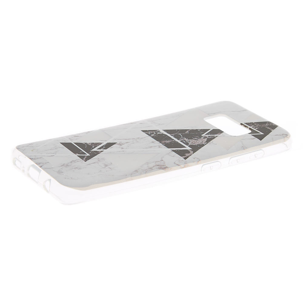 Coque de portable géométrique effet marbré - Compatible avec Samsung Galaxy S8,