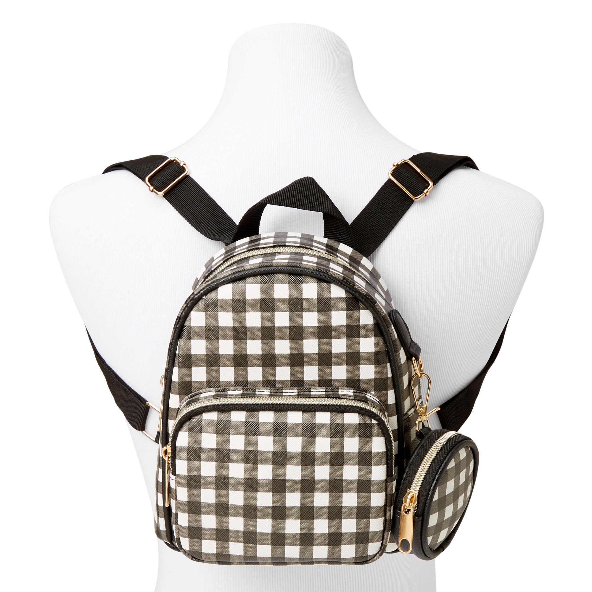 Black and white mini backpack new arrivals