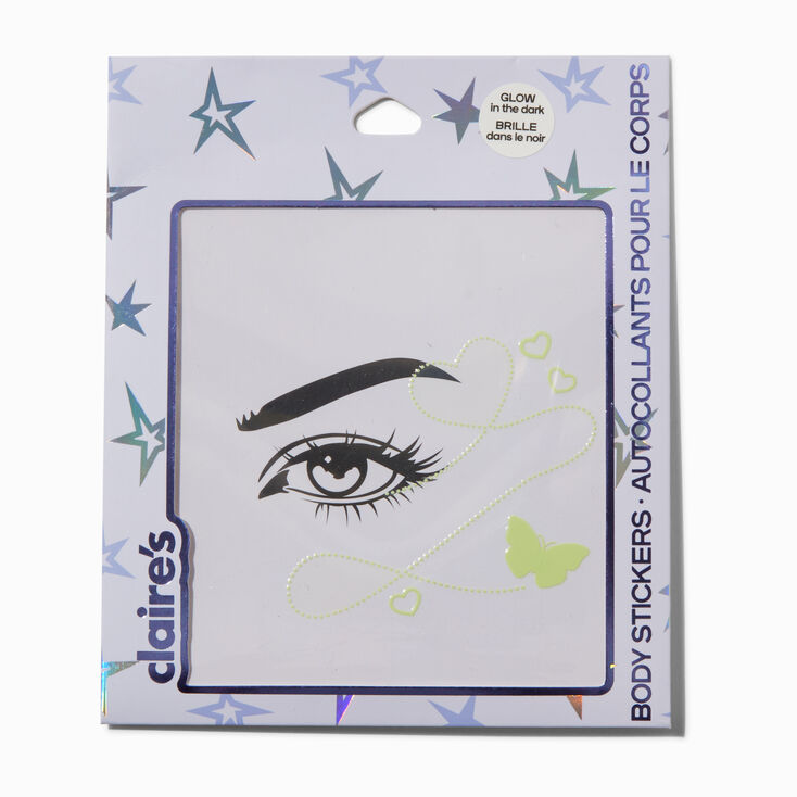 Glow in the Dark Butterfly Eye Gems,