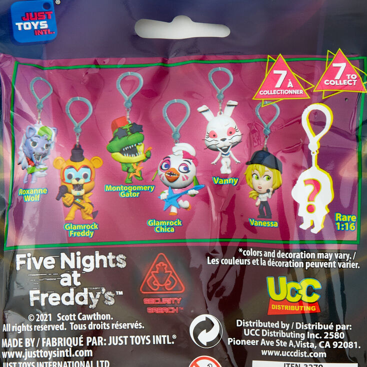 Five Nights At Freddy's Backpack Hangers Series 2 Blind Bag