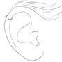 Silver-tone Titanium 16G Fireball Cartilage Earring,