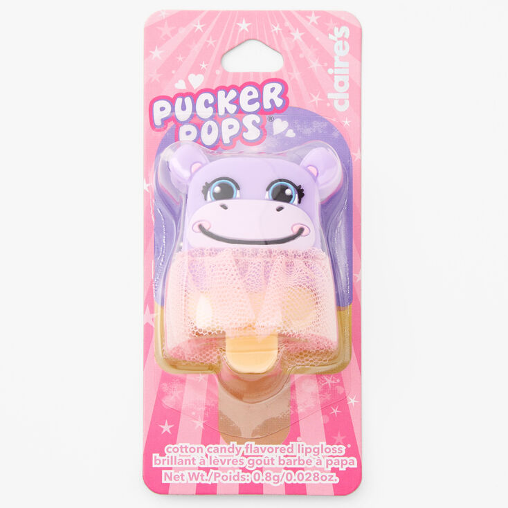 Pucker Pops&reg; Hippo Tutu Lip Gloss - Cotton Candy,