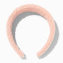 Pink Sherpa Mushroomcat Headband,