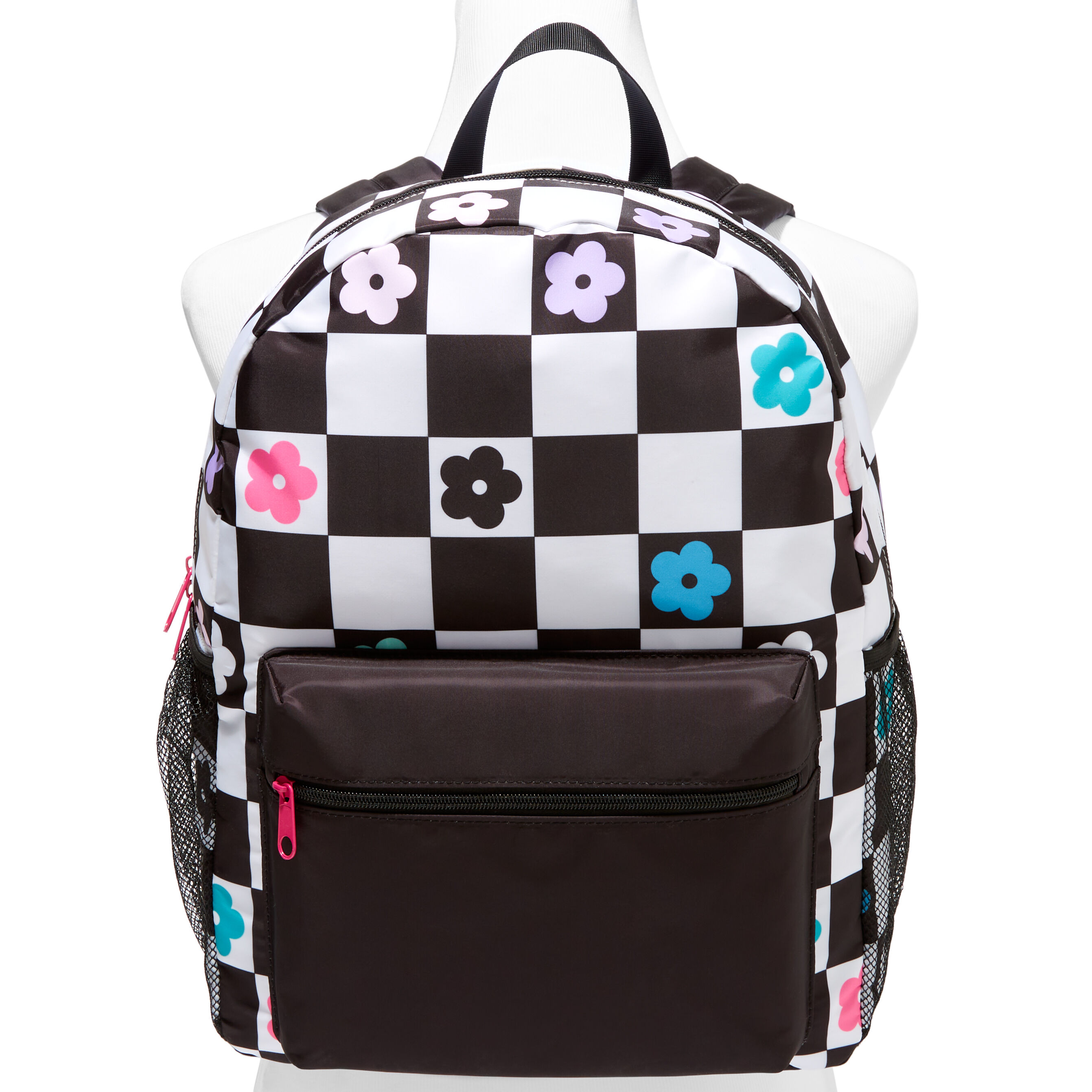 Checkered Daisy Medium Backpack,
