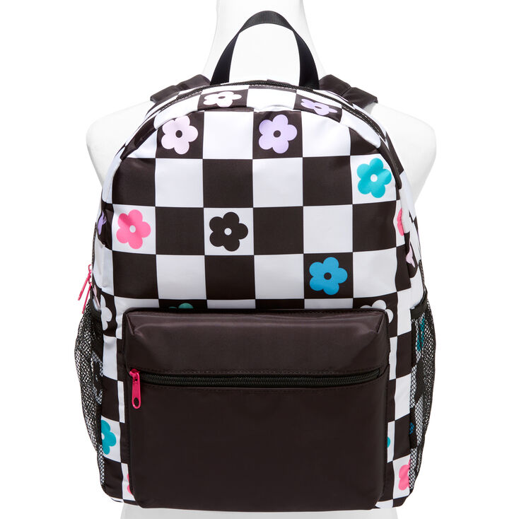 Checkered Daisy Backpack,