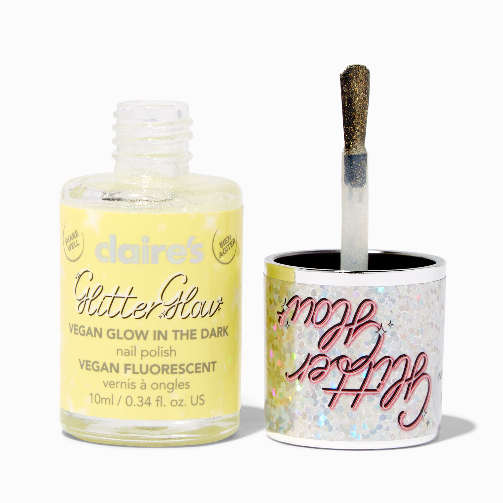 Claire's glow in top the dark nail polish