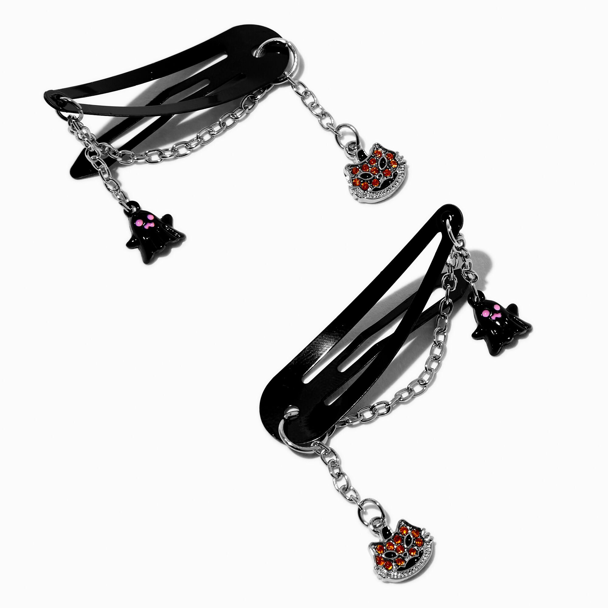 Halloween Charm Dangler Snap Hair Clips - 2 Pack,