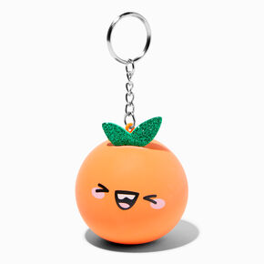Orange Stress Ball Keychain,