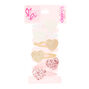 Lot de 6&nbsp;barrettes clic clac paillet&eacute;es motif c&oelig;ur du Claire&#39;s&nbsp;Club,