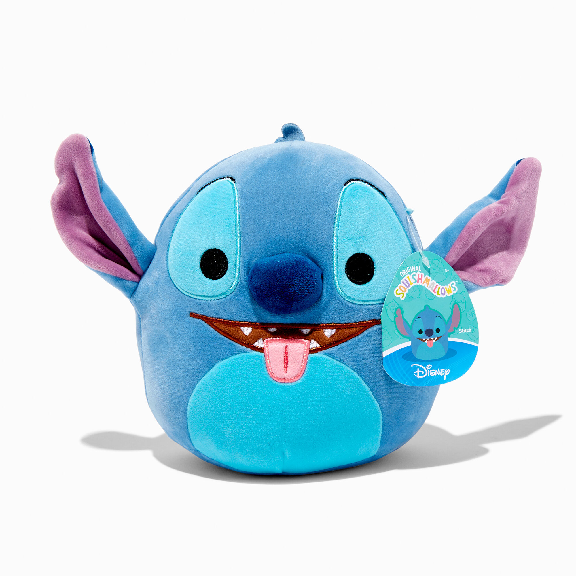 Squishmallow 16 Stitch Lilo & Stitch Disney Holiday Exclusive w/Custom  Hand-Made Beaded I Love SQUISH Clip-On Charm Collectible