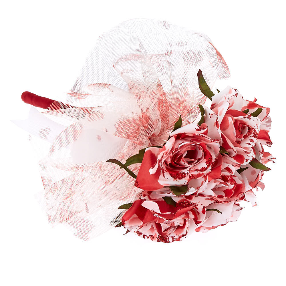 Blood Splatter Flower Bouquet - Red,