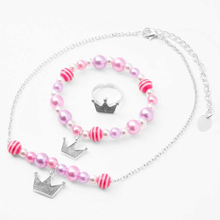 Claire&#39;s Club Princess Beads Jewelry Set - 3 Pack,