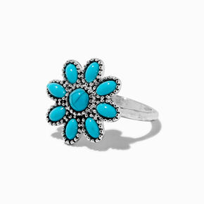 Turquoise Cowgirl Rings - 5 Pack,
