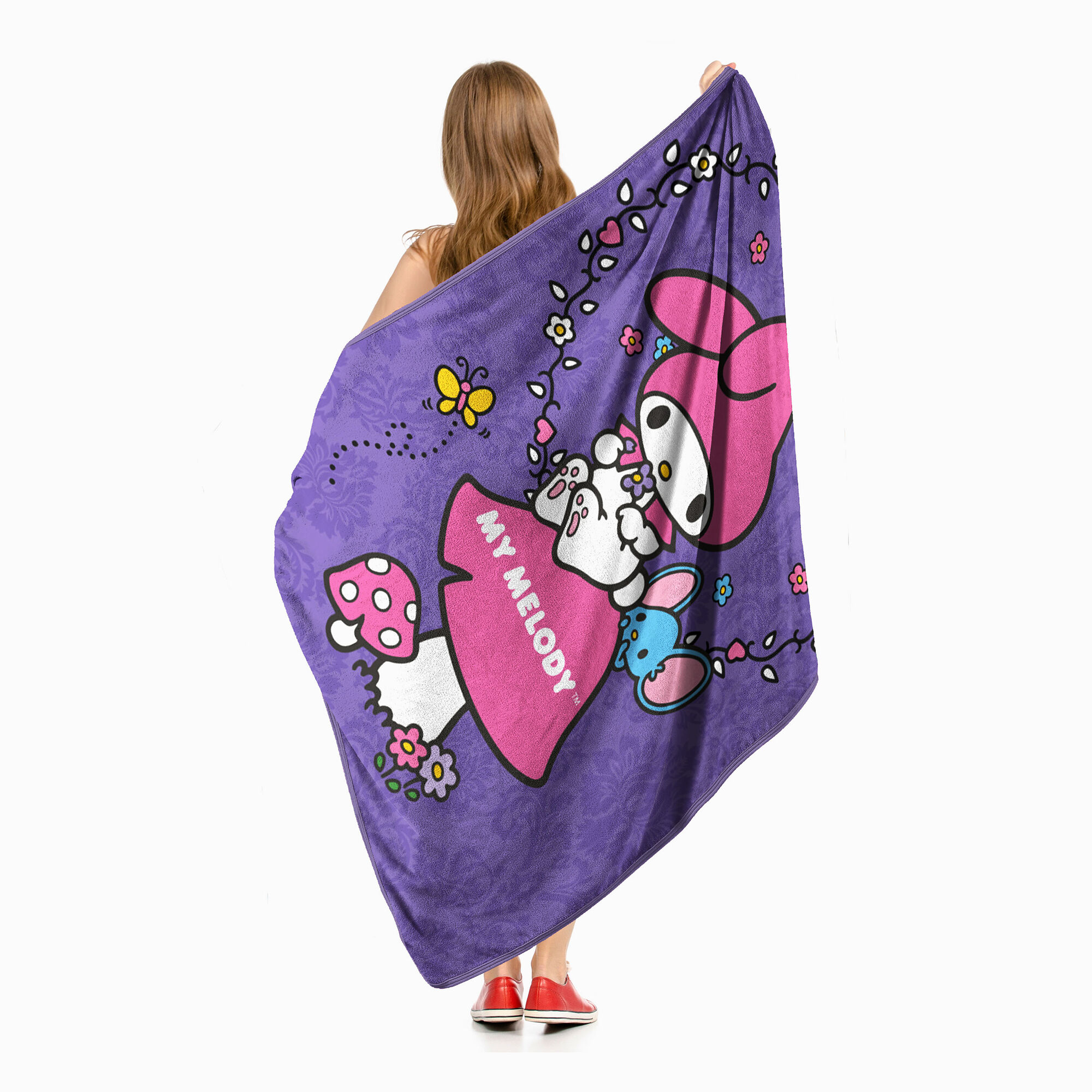 My Melody™ Lavender Petals Micro Raschel Throw (ds),