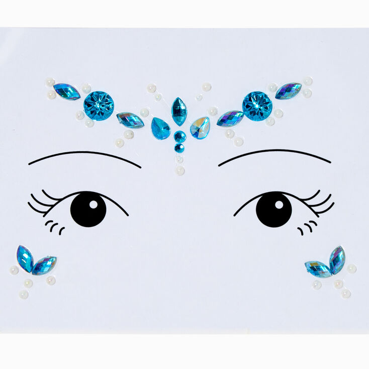 Blue Mermaid Forehead Gems,