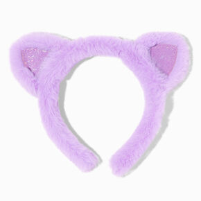 Serre-t&ecirc;te &agrave; oreilles de chat &agrave; paillettes violettes en peluche Claire&#39;s&nbsp;Club,