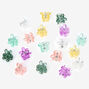 Floral Mini Hair Claws - 18 Pack,